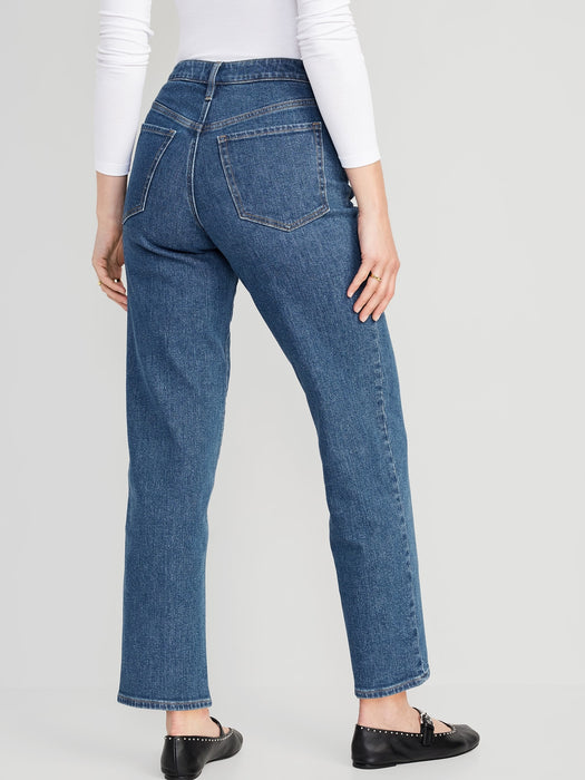 High-Waisted Button-Fly OG Loose Cotton-Hemp Blend Jeans