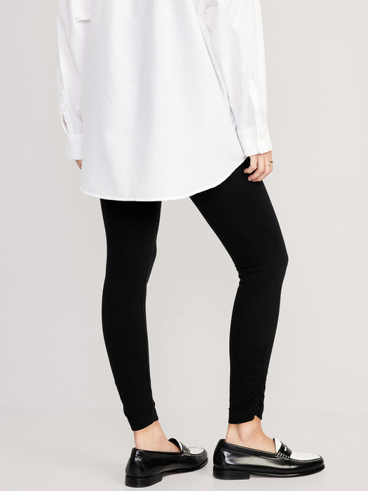 High-Waisted Ruched 7/8 Legging for Women