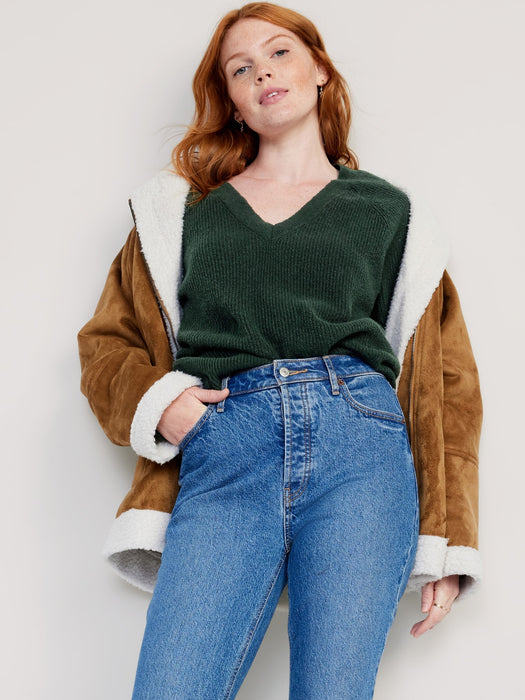 SoSoft Loose V-Neck Sweater for Women