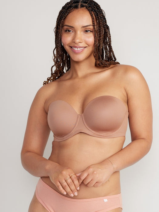 Low-Coverage Convertible Strapless Underwire Bra