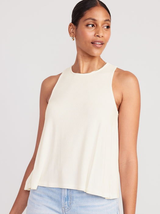 Luxe High-Neck Twist-Back Tank Top for Women