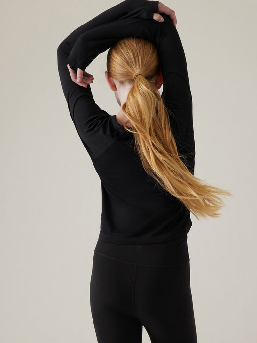 Athleta Girl Power Up Sport Length Seamless Top