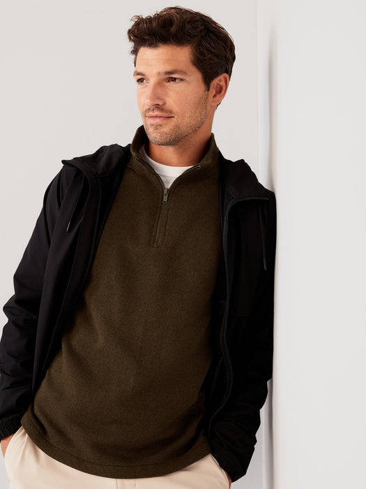 Sweater-Knit Quarter Zip