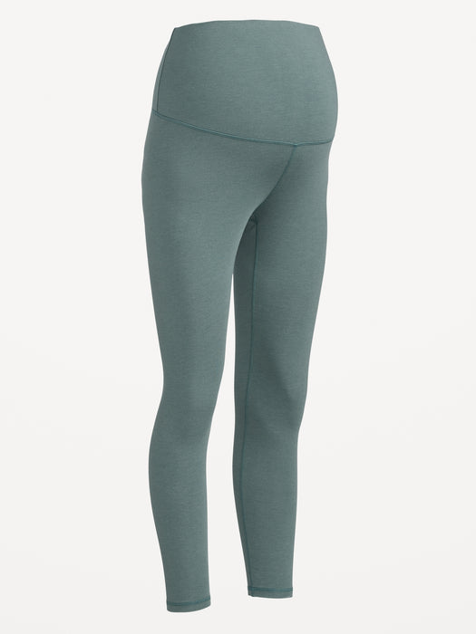 Maternity Rollover-Waist PowerChill 7/8-Length Leggings