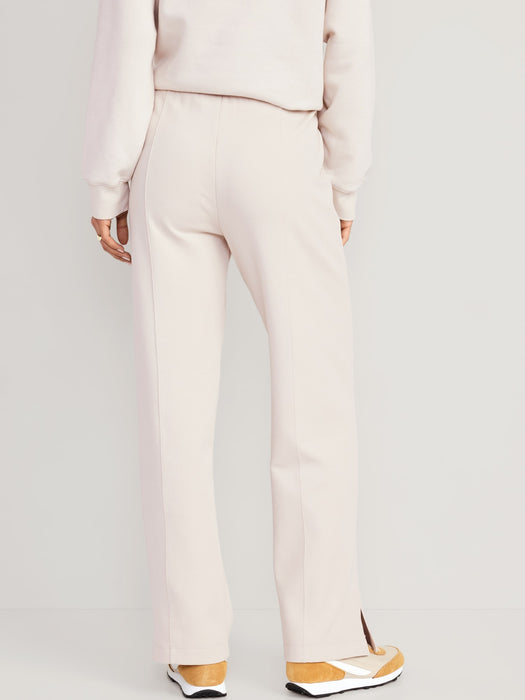 High-Waisted Dynamic Fleece Wide-Leg Pants