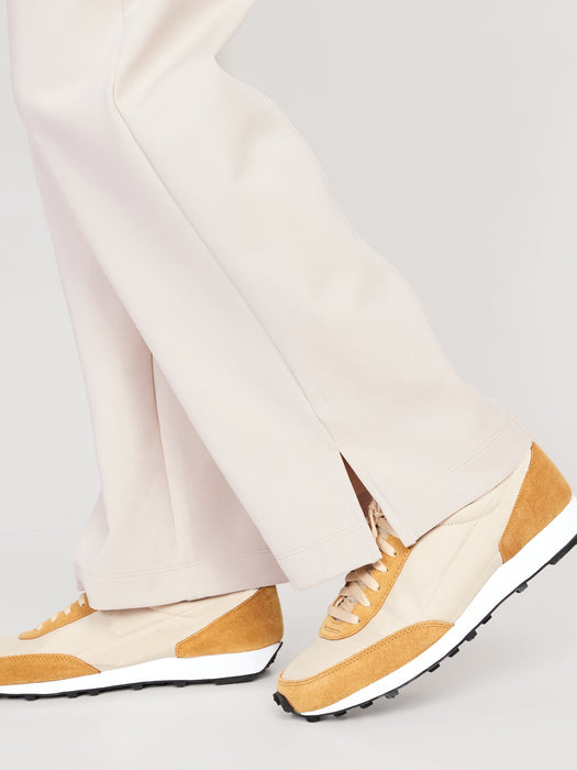 High-Waisted Dynamic Fleece Wide-Leg Pants