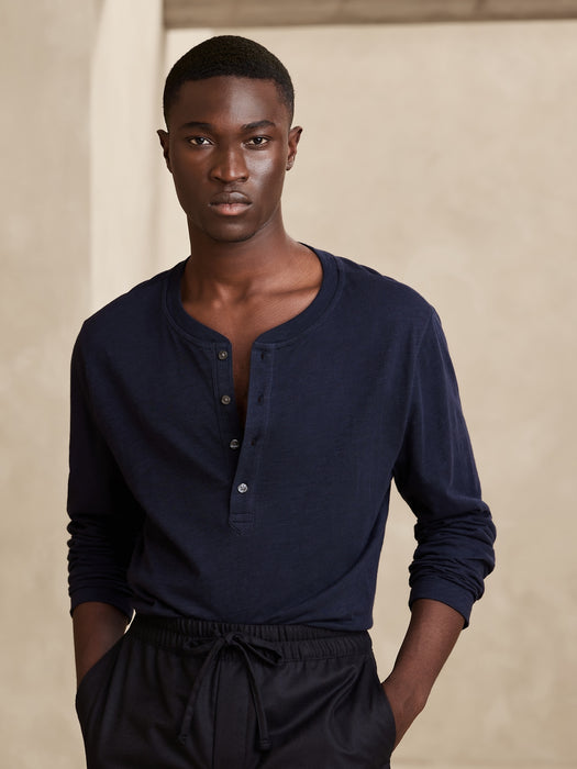 Soft Wash Henley T-Shirt