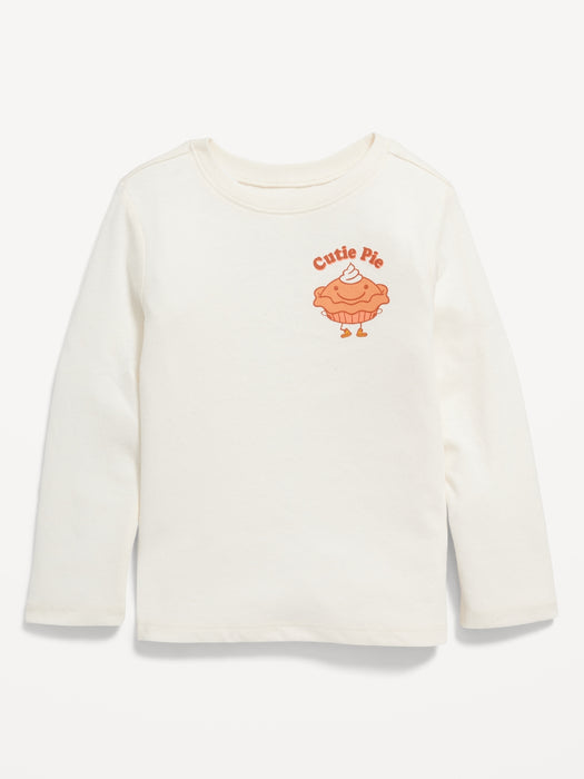 Long-Sleeve "Cutie Pie" Graphic T-Shirt for Toddler