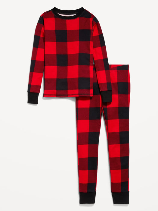 Gender-Neutral Printed Snug-Fit Pajama Set for Kids