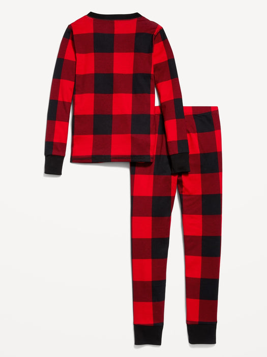 Gender-Neutral Printed Snug-Fit Pajama Set for Kids