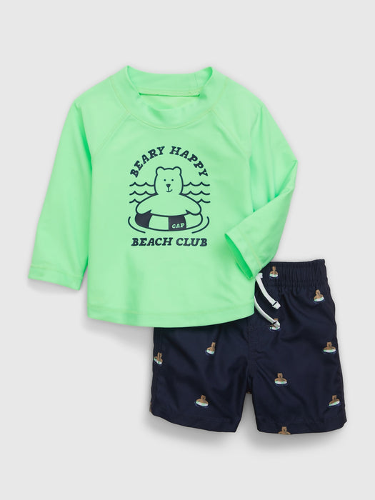 Baby Rash Guard Swim Two-Piece