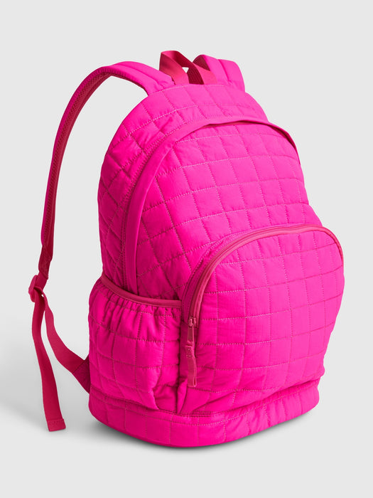Kids Nylon Quilted Backpack