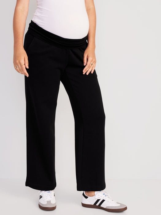Maternity Rollover-Waist Sweatpants
