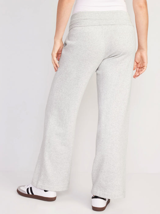 Maternity Rollover-Waist Sweatpants