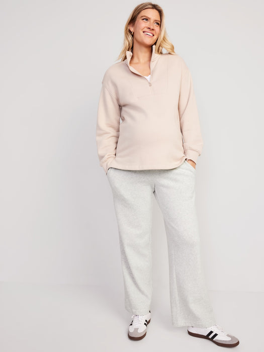 Maternity Rollover-Waist Sweatpants