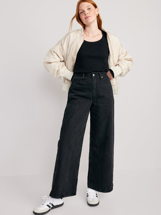 Waffle-Knit Crop T-Shirt