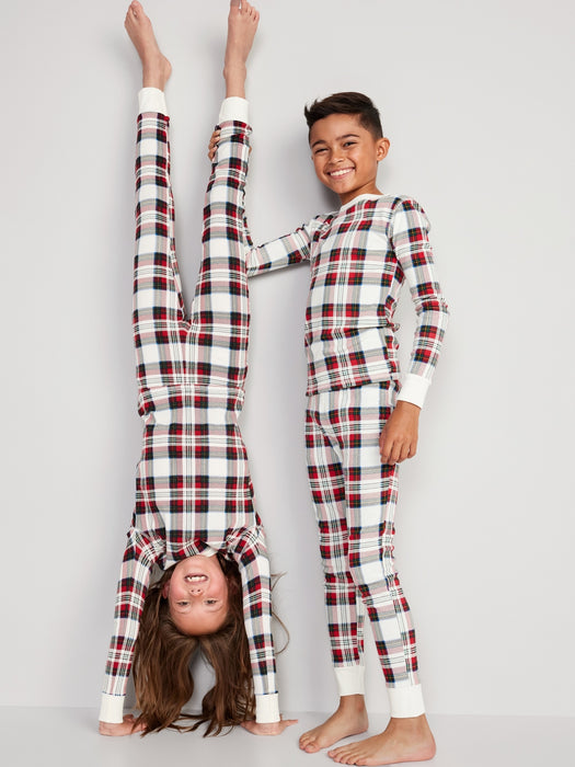 Gender-Neutral Printed Snug-Fit Pajama Set for Kids