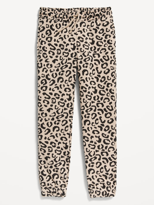 Cinched-Hem Jogger Sweatpants for Girls
