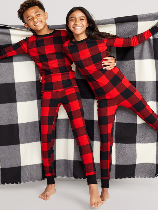 Gender-Neutral Printed Snug-Fit Pajama Set for Kids