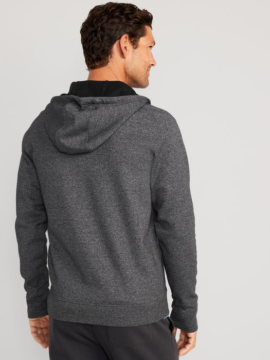 Dynamic Fleece Hidden-Pocket Zip-Front Hoodie