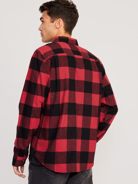 Double-Brushed Flannel Shirt