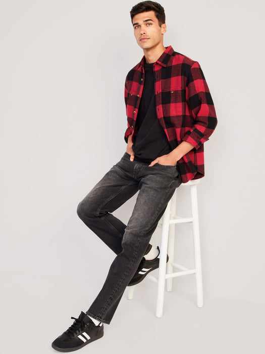 Double-Brushed Flannel Shirt
