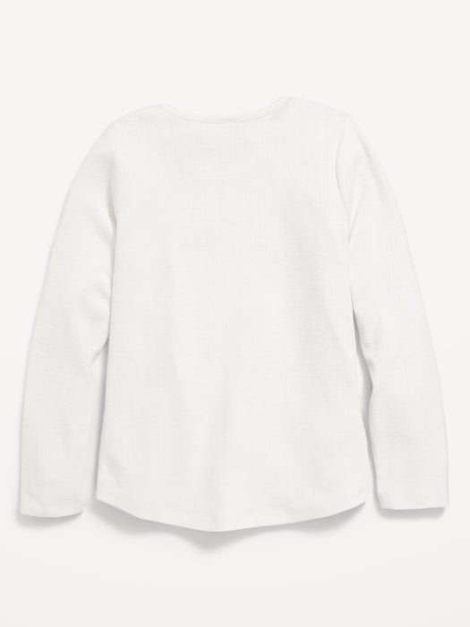 Cozy Long-Sleeve T-Shirt for Girls