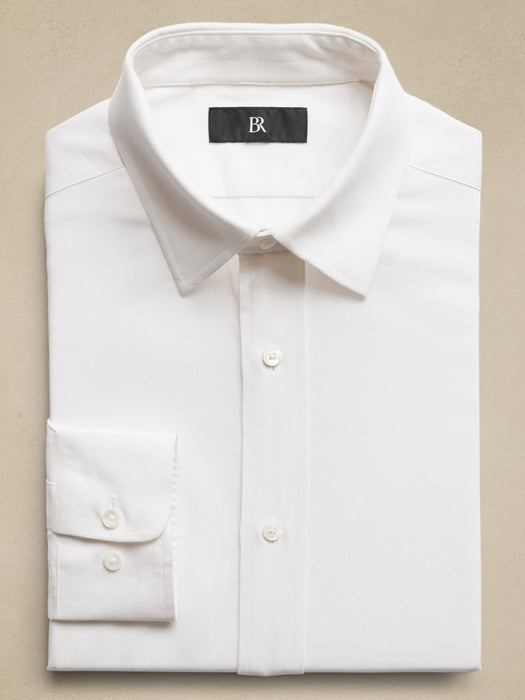 Tailored Slim Cotton-Cashmere Dress Shirt