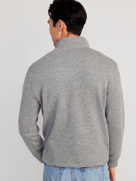 Sweater-Knit Quarter Zip