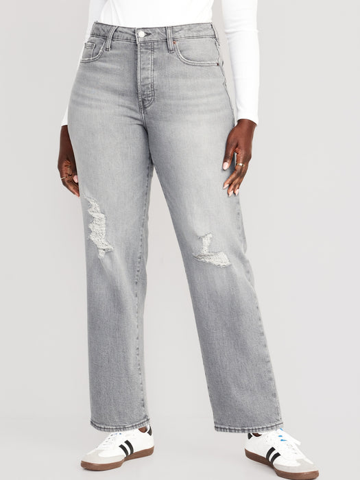 High-Waisted OG Loose Button-Fly Jeans