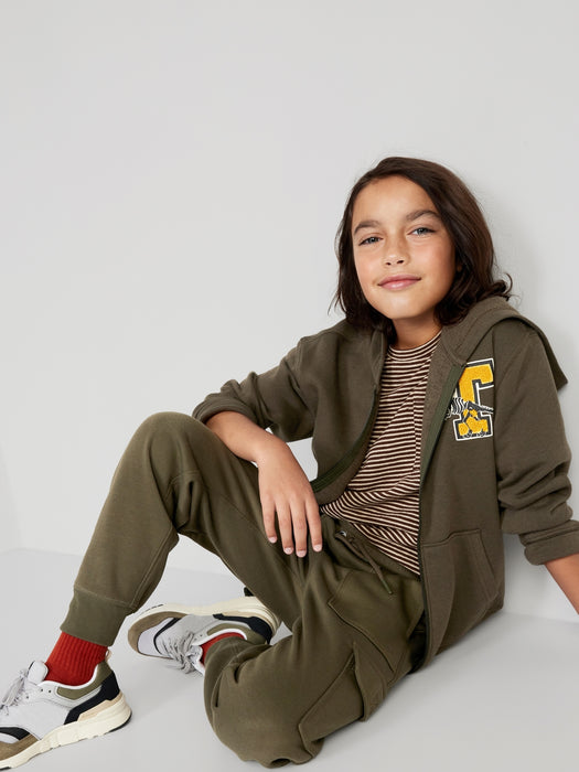 Fleece Cargo Jogger Sweatpants for Boys