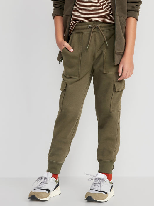 Fleece Cargo Jogger Sweatpants for Boys