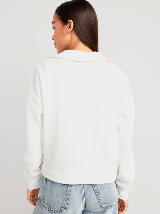 Collared Fleece Pullover