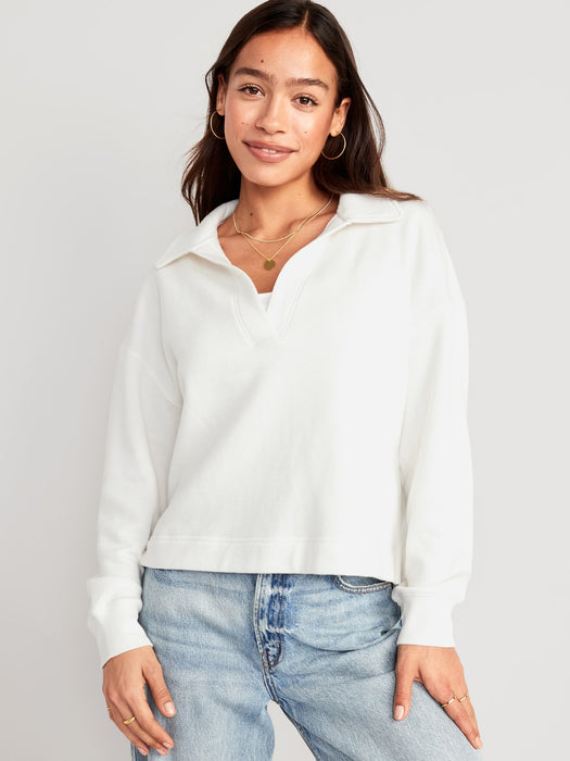 Collared Fleece Pullover