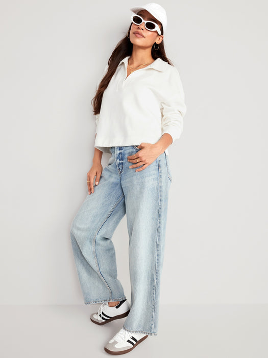 Collared Fleece Pullover