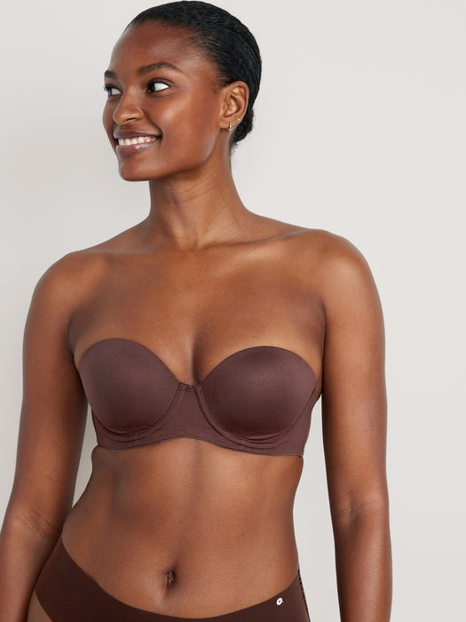 Low-Coverage Convertible Strapless Underwire Bra