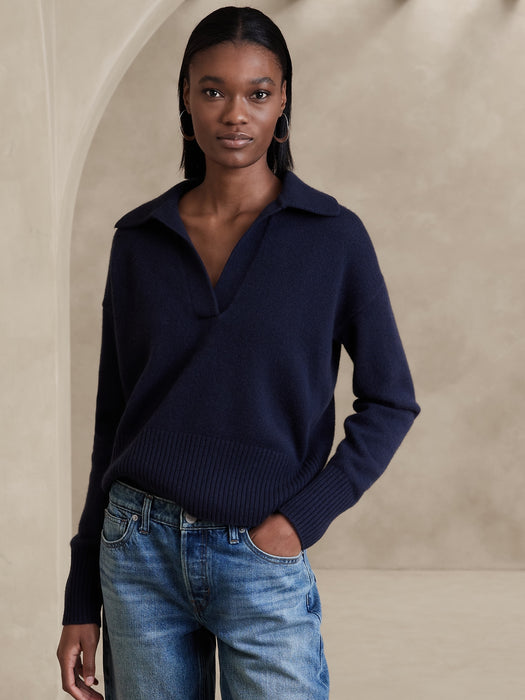 Luna Cashmere Sweater Polo
