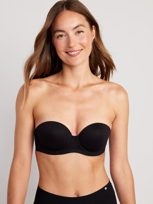 Low-Coverage Convertible Strapless Underwire Bra