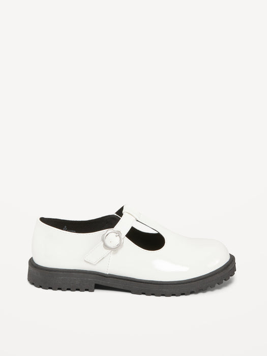 Shiny Faux-Leather Mary-Jane Shoes for Girls