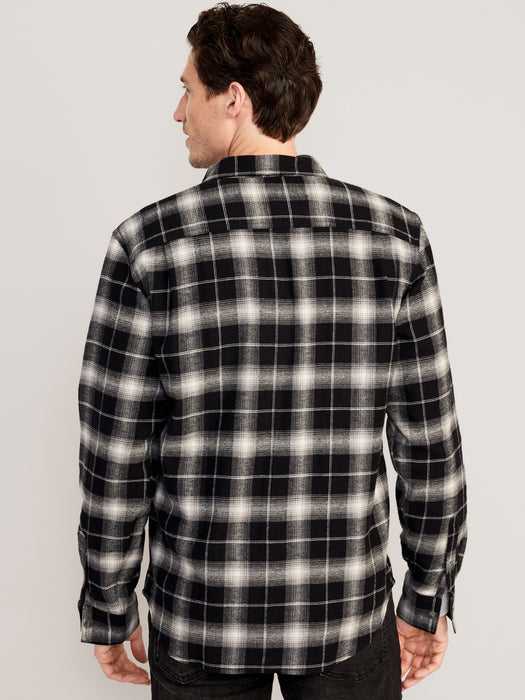 Double-Brushed Flannel Shirt