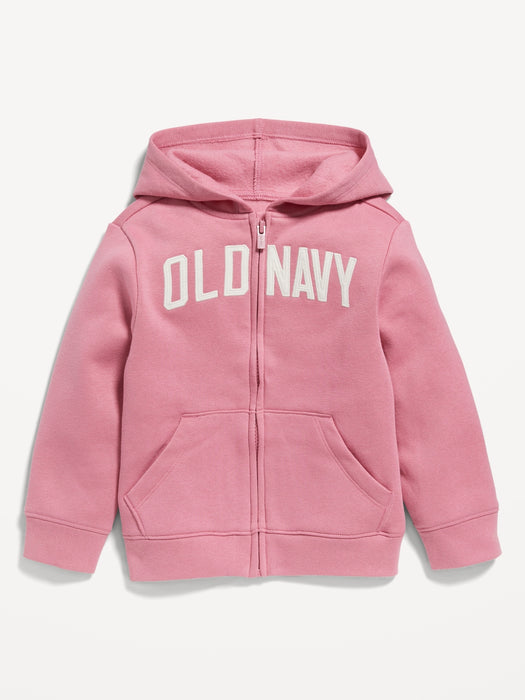 Unisex Logo-Graphic Zip Hoodie for Toddler