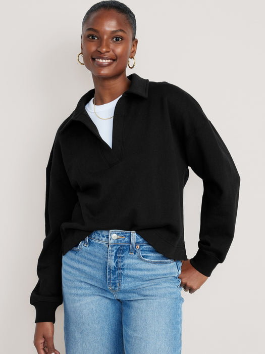 Collared Fleece Pullover