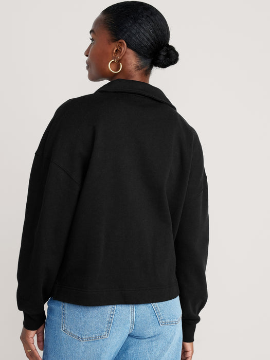 Collared Fleece Pullover