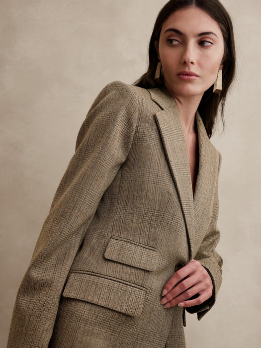 Lido Sculpted Italian Wool Blazer