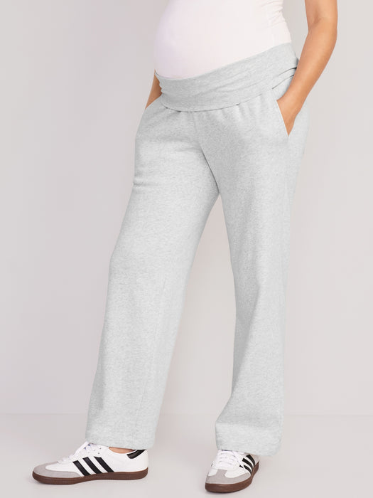 Maternity Rollover-Waist Sweatpants