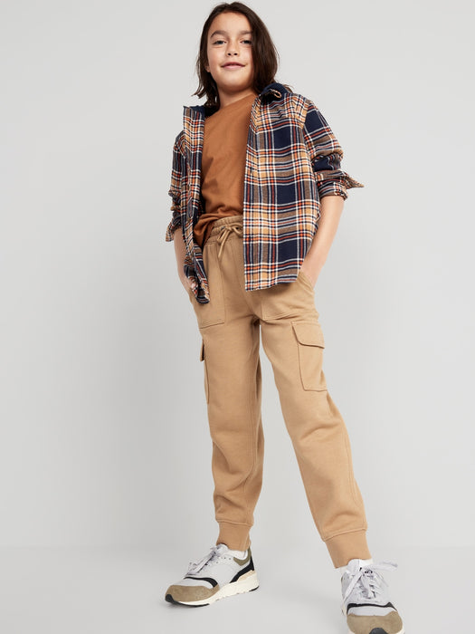Fleece Cargo Jogger Sweatpants for Boys