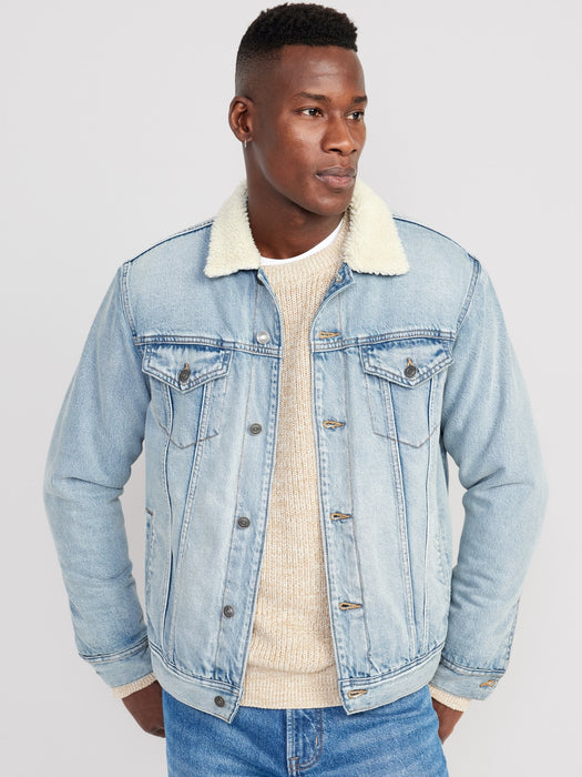 Sherpa-Lined Jean Jacket