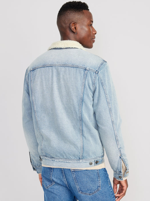 Sherpa-Lined Jean Jacket