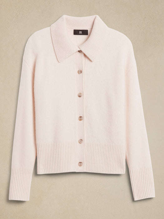 Astrid Boiled Cashmere Polo Cardigan