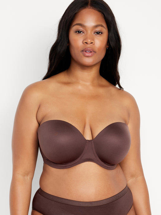 Low-Coverage Convertible Strapless Underwire Bra